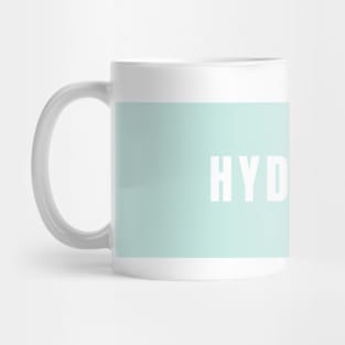Hydrate, Minimalistic Mint Design Mug
